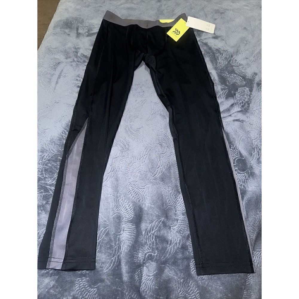 Boys' Fitted Performance Tights - All in Motion Black Size Large(12/14). NWT. T